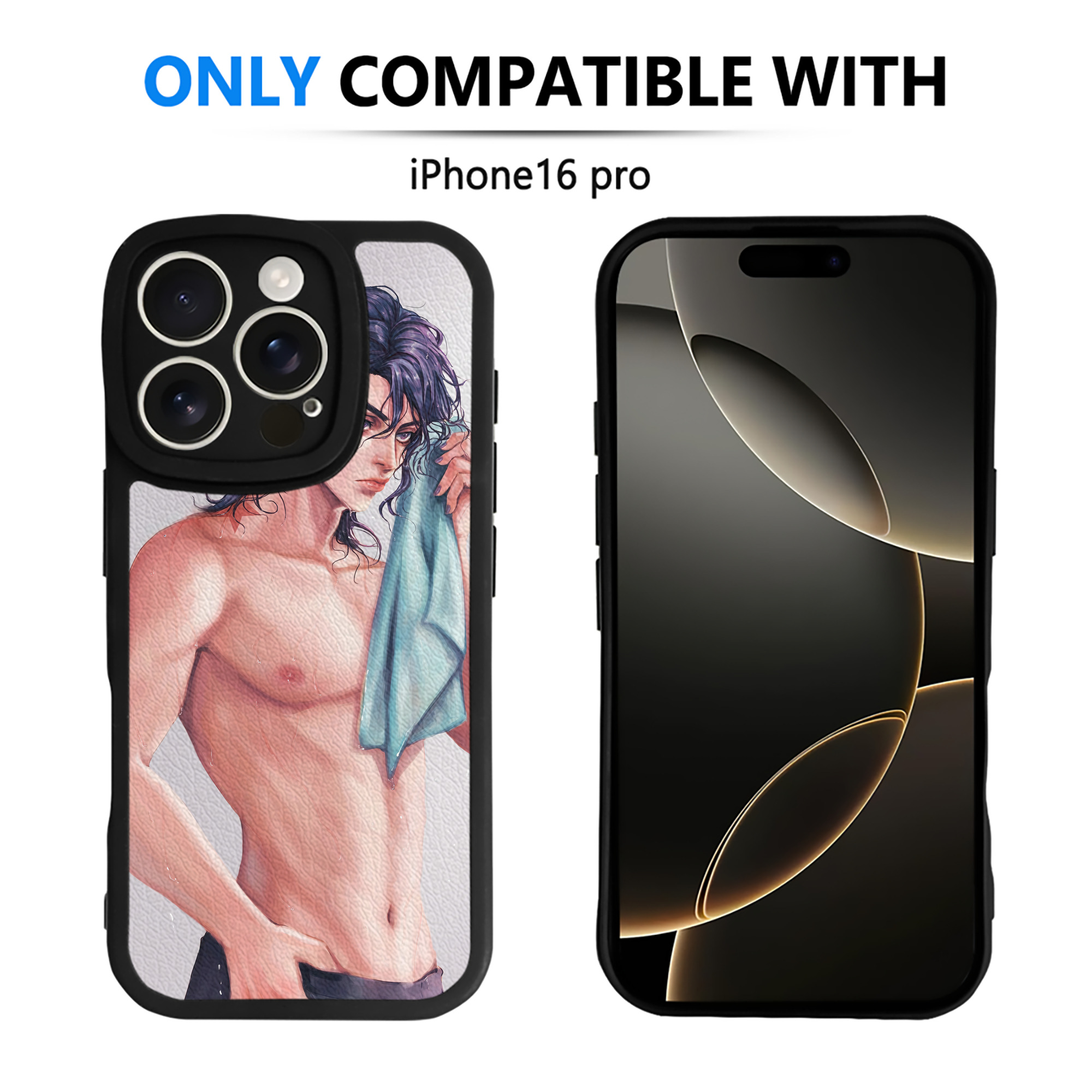 （画像用） ジョジョの奇妙な冒険 JoJo's Bizarre Adventure 【iPhone 16シリーズ対応】シリコンスマホケース（レザー調） 材質：シリコン